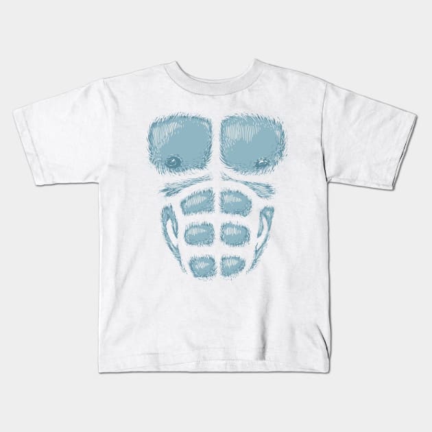 Yeti Chest Kids T-Shirt by vo_maria